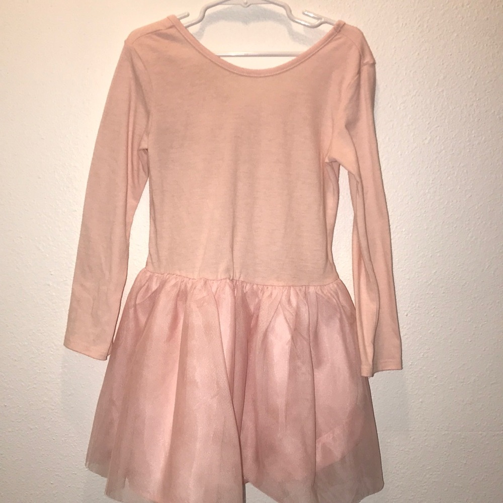Old Navy pink long sleeve dress with tutu